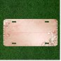 Custom Personalized License Plate Auto Tag With Fancy Pink Background Add Names