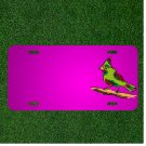 Custom Personalized Car License Plate With Add Names To Red Green Bird