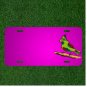 Custom Personalized Car License Plate With Add Names To Red Green Bird