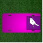 Custom Personalized Car License Plate With Add Names To White Bird Vertebrates