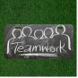 Custom Personalized License Plate Auto Tag With Teamwork Chalkboard Drawing