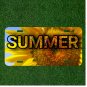 Custom Personalized License Plate Auto Tag With SUMMER Sunflower Design