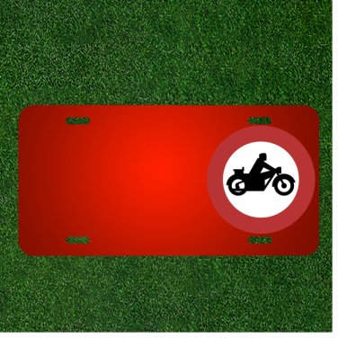 Custom Personalized License Plate With Add Names To Motorcycles Restriction
