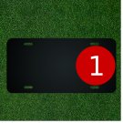 Custom Personalized License Plate With Add Names To Number One Symbol Sign