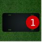 Custom Personalized License Plate With Add Names To Number One Symbol Sign