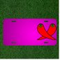 Custom Personalized Car License Plate With Add Names To Chili Pepper Hot Red