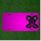 Custom Personalized Car License Plate With Add Names To Angry Face Mask Eyes