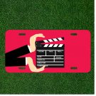 Custom Personalized License Plate Auto Tag With Scene Take Roll Movie Cut Scene