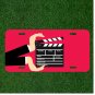 Custom Personalized License Plate Auto Tag With Scene Take Roll Movie Cut Scene