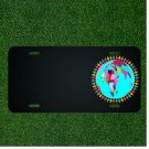 Custom Personalized License Plate With Add Names To Colorful People Earth Design