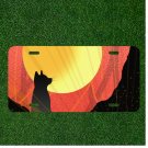 Custom Personalized License Plate Auto Tag With Amazing Wolfe Design By Sun