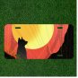 Custom Personalized License Plate Auto Tag With Amazing Wolfe Design By Sun