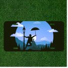 Custom Personalized License Plate Auto Tag With Guy With Umbrella Sky Design