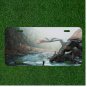 Custom Personalized License Plate Auto Tag With Dragon With Little Person Design