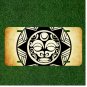 Custom Personalized License Plate Auto Tag With Stunning Black And White Sun