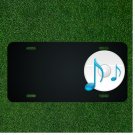 Custom Personalized License Plate With Add Names To Music Symbol Record Design
