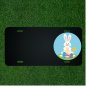 Custom Personalized License Plate With Add Names To Gorgeous Rabbit Design NEW