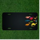 Custom Personalized License Plate With Add Names To Cartoon Dinosours Design NEW