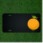 Custom Personalized License Plate With Add Names To Big Cartoon Orange Design