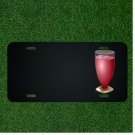 Custom Personalized License Plate With Add Names To Juice Red Berry Drink