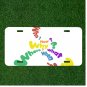 Custom Personalized License Plate Auto Tag With Who How Why Where When What Art