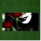 Custom Personalized License Plate Auto Tag With Red Roses And Womens Lips