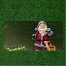 Custom Personalized License Plate Auto Tag With Santa Claus And Rain Deer