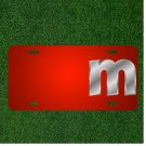 Custom Personalized License Plate With Add Names To English Alphabets M
