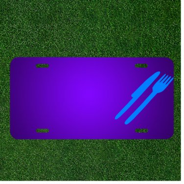 Custom Personalized License Plate With Add Names To Knife Fork Utensils