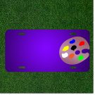 Custom Personalized License Plate With Add Names To Paint Palette Simple