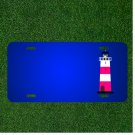 Custom Personalized License Plate With Add Names To Lighthouse Water White