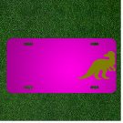 Custom Personalized Car License Plate With Add Names To Lambeosaurus Dinosaur
