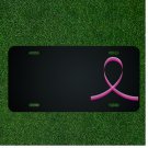 Custom Personalized License Plate With Add Names To Breast Cancer Ribbon Design