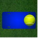 Custom Personalized License Plate With Add Names To Tennis Ball Green Sports