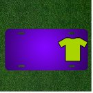 Custom Personalized License Plate With Add Names To Tee Shirt Green Fashion