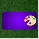 Custom Personalized License Plate With Add Names To Art Color Paint Palette