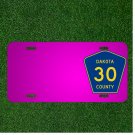 Custom Personalized Car License Plate With Add Names To Route 30 County