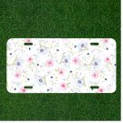 Custom Personalized License Plate Tag With Party Background Design Add Names