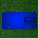 Custom Personalized License Plate With Add Names To Music Note Clef Treble