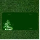 Custom Personalized License Plate Auto Tag With Green Design Add Names