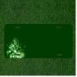 Custom Personalized License Plate Auto Tag With Green Design Add Names