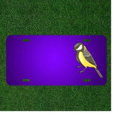 Custom Personalized License Plate With Add Names To Goldfinch Bird Wildlife