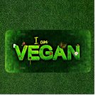 Custom Personalized License Plate Auto Tag With I Am Vegan