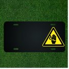 Custom Personalized License Plate With Add Names To Hazard Hand Sign Design NEW