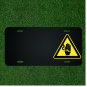 Custom Personalized License Plate With Add Names To Hazard Hand Sign Design NEW