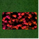 Custom Personalized License Plate Auto Tag With Amazing Faded Hearts Background