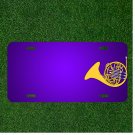 Custom Personalized License Plate With Add Names To French Horn Musical