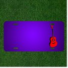 Custom Personalized License Plate With Add Names To Guitar Instrument Music