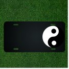 Custom Personalized License Plate With Add Names To White Black Ball Illusion