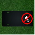 Custom Personalized License Plate With Add Names To No Phones Allowed Design